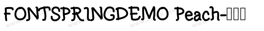 FONTSPRINGDEMO Peach字体转换